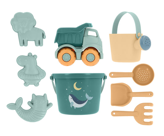 Conjunto Brinquedos de Praia - Whale Teal