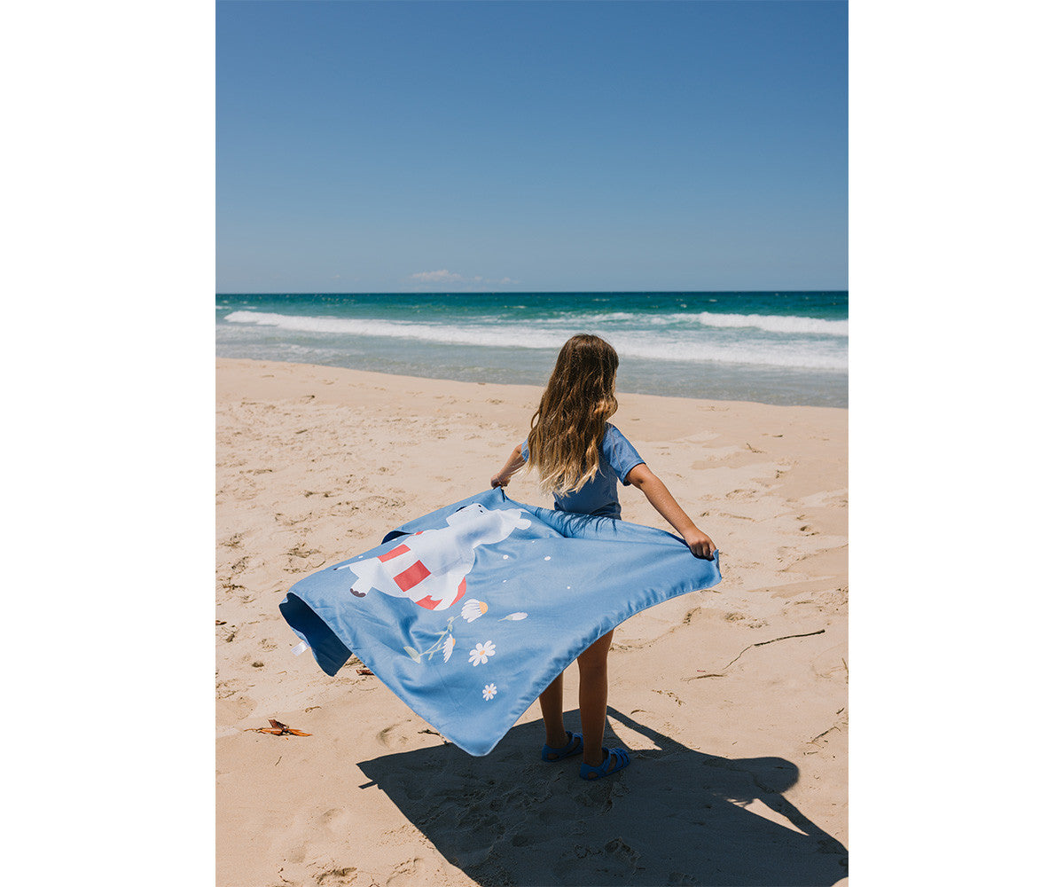 Toalha de Praia Microfibra - Hippos | Monnëka.