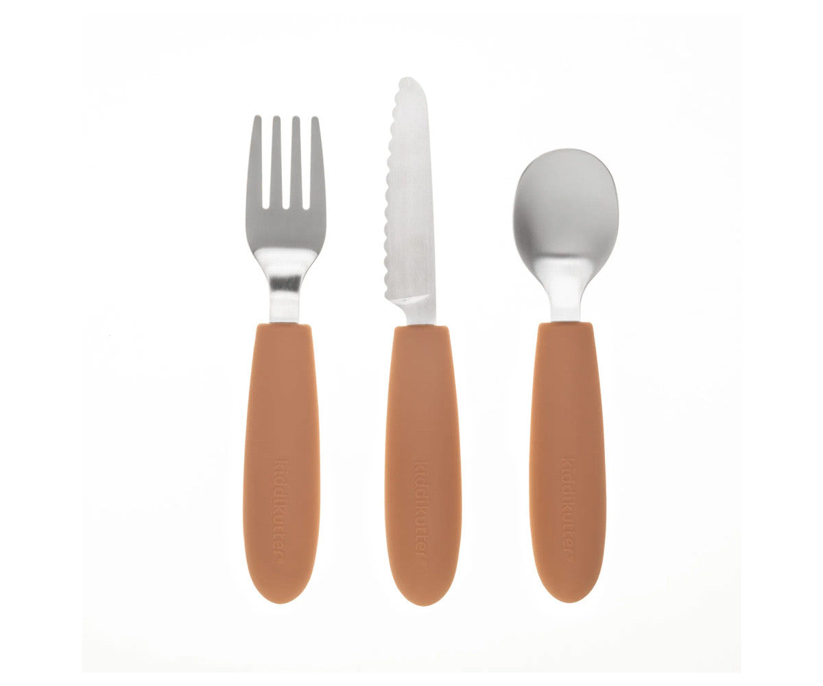 Conjunto Talheres de Criança - Peach Fuzz | KiddiKutter.