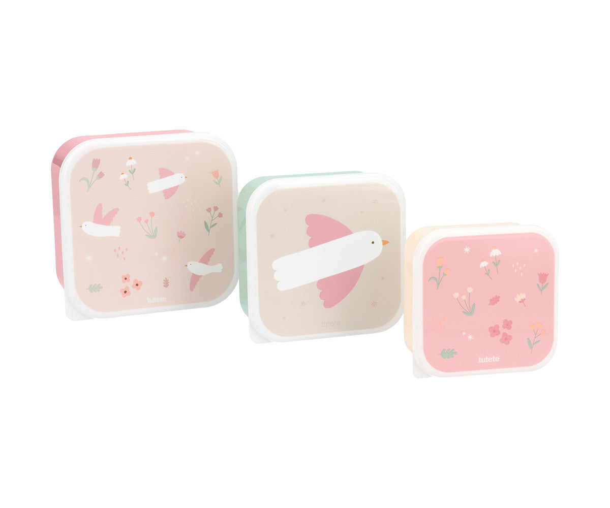 3 Caixas Snack - Blossom Birds | Tutete.