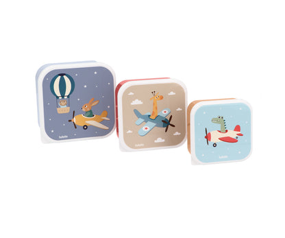 3 Caixas Snack - Planes | Tutete.