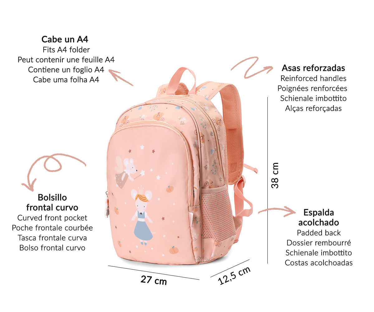 Mochila Escolar - Mouse Fairies | Tutete