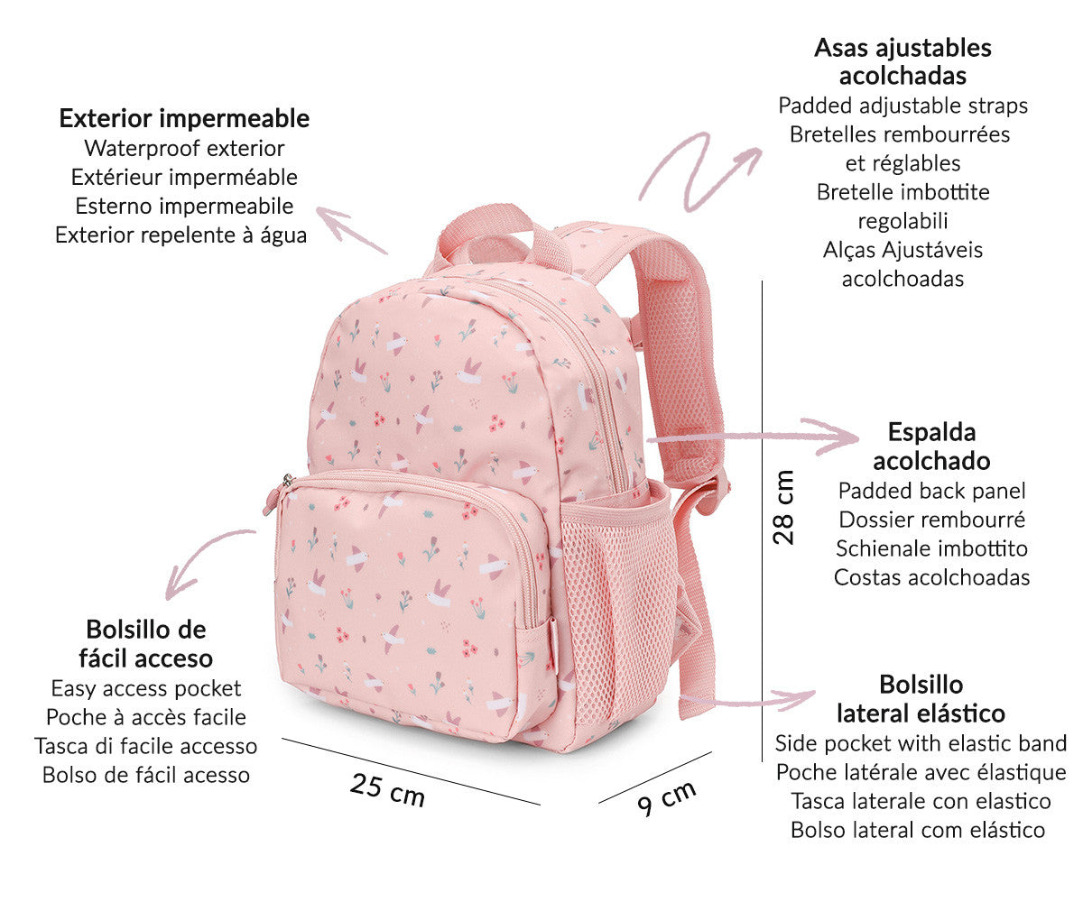 Mochila pré-escolar - Blossom Birds | Tutete