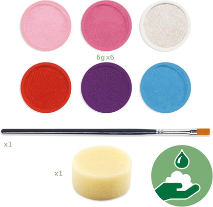 Pinturas Faciais - Paleta de 6 Cores Sweet | Djeco