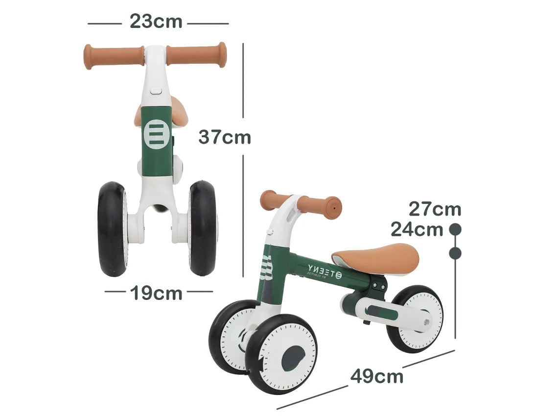 Bicicleta Sem Pedais Teeny Verde | Olmitos