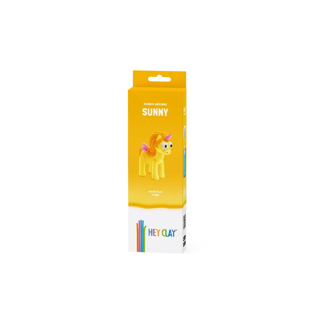 Massas de Modelar Rainbow Unicorns - Sunny | HEY CLAY