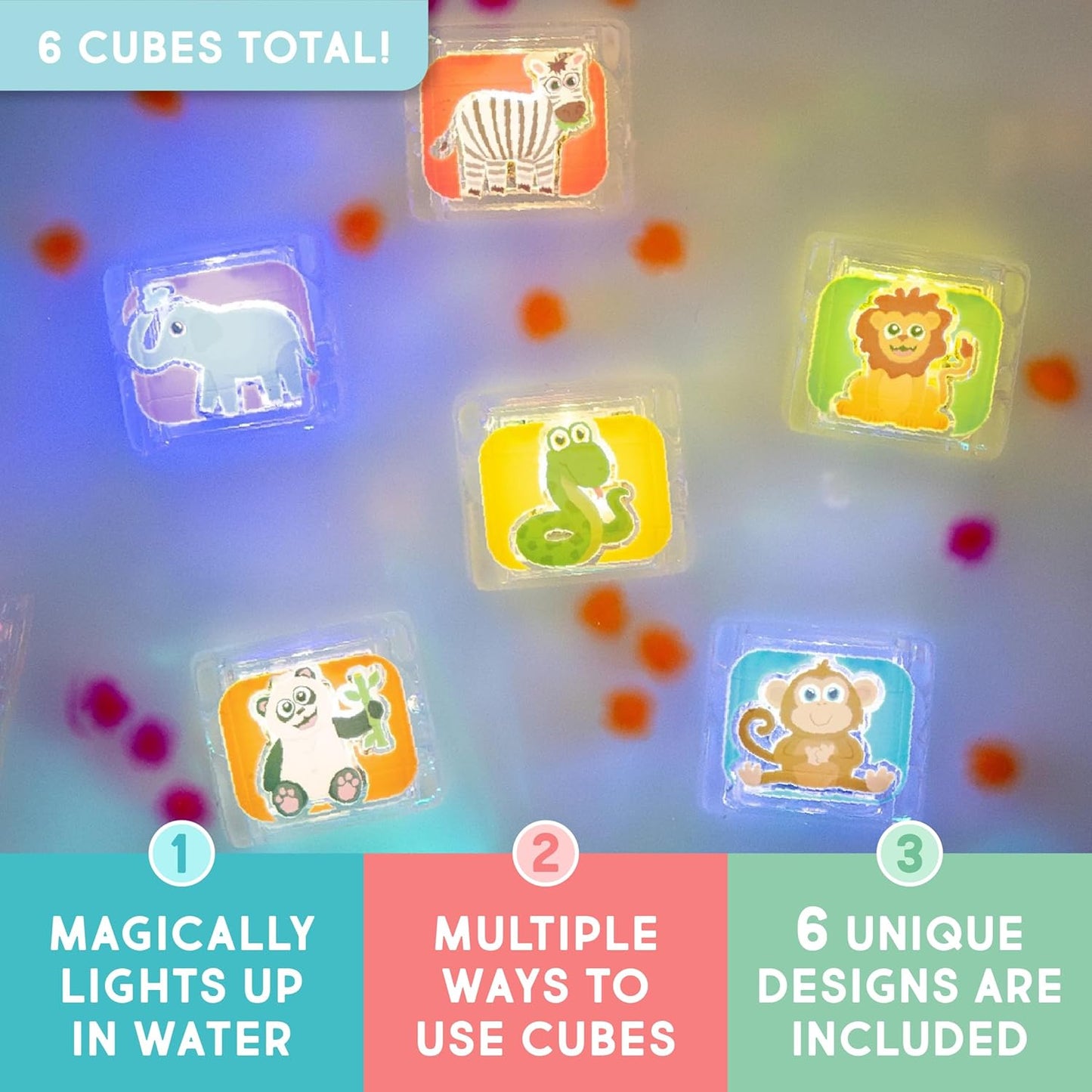 Cubos Luminosos Edição Limitada Zoo - Glo Pals