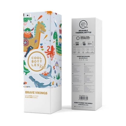 Cool Bottles - Garrafa Térmica 350ml - Brave Vikings