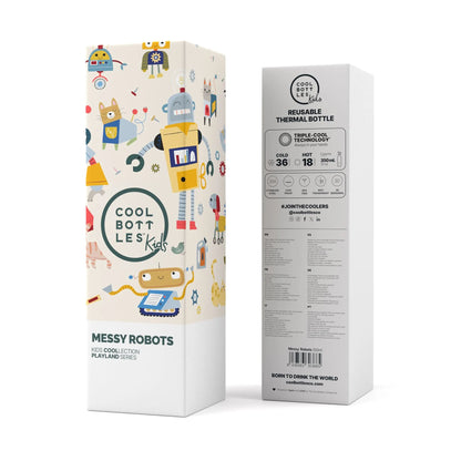 Cool Bottles - Garrafa Térmica 350ml - Messy Robots