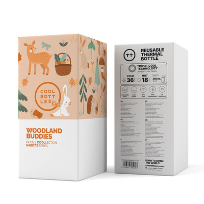 Cool Bottles - Garrafa Térmica 350ml - Woodland Buddies.