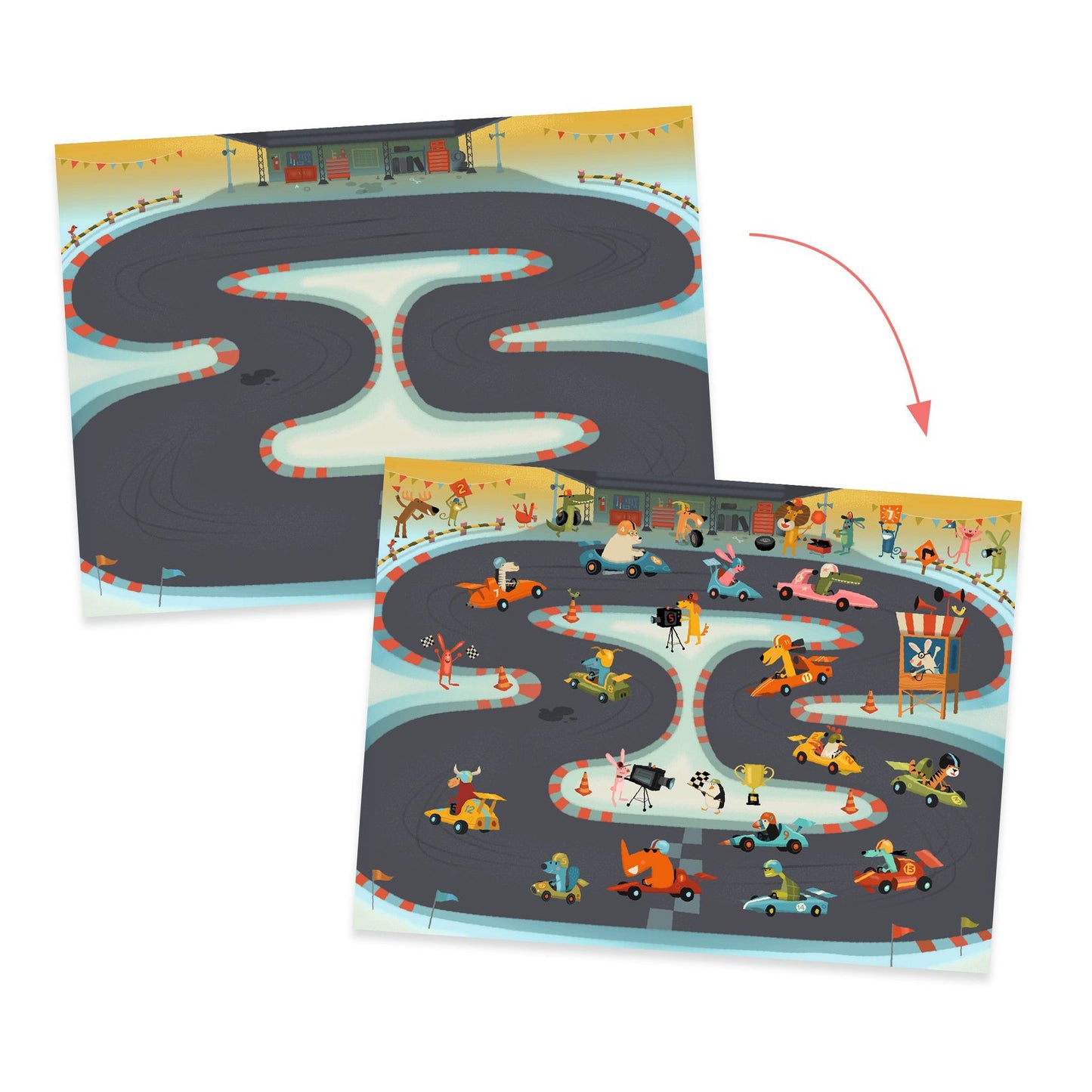 Jogo de Decalcar - 3 Cenários | Djeco