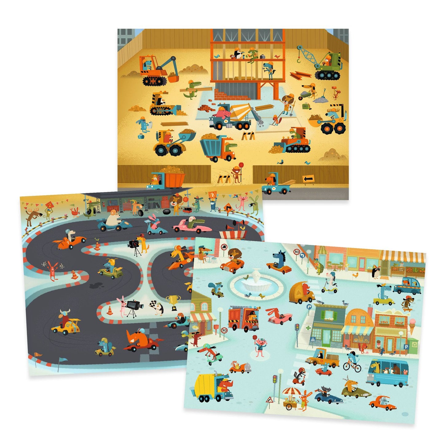 Jogo de Decalcar - 3 Cenários | Djeco