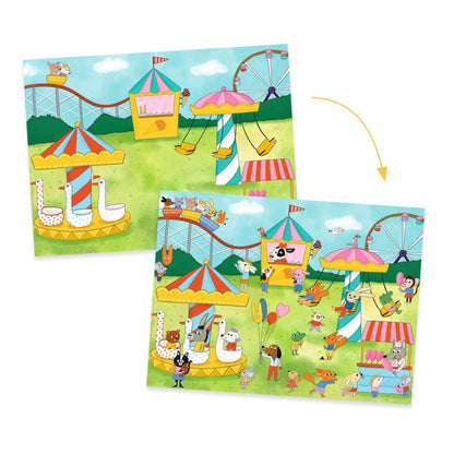 Hora da Festa - 100 Decalques e 3 Cenários | Djeco