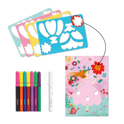 Jogo de Colorir - Vestidos da Marie | Djeco