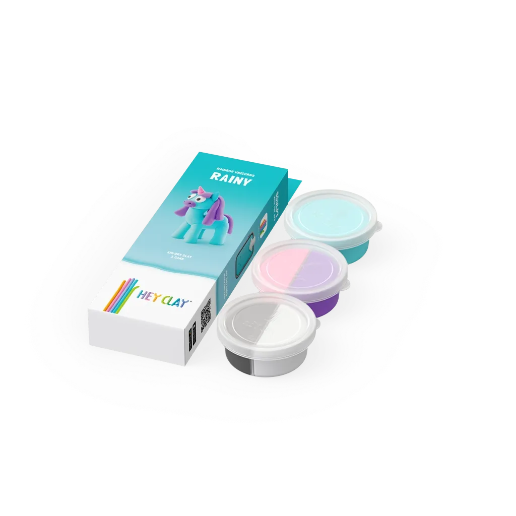 Massas de Modelar Rainbow Unicorns - Rainy | HEY CLAY