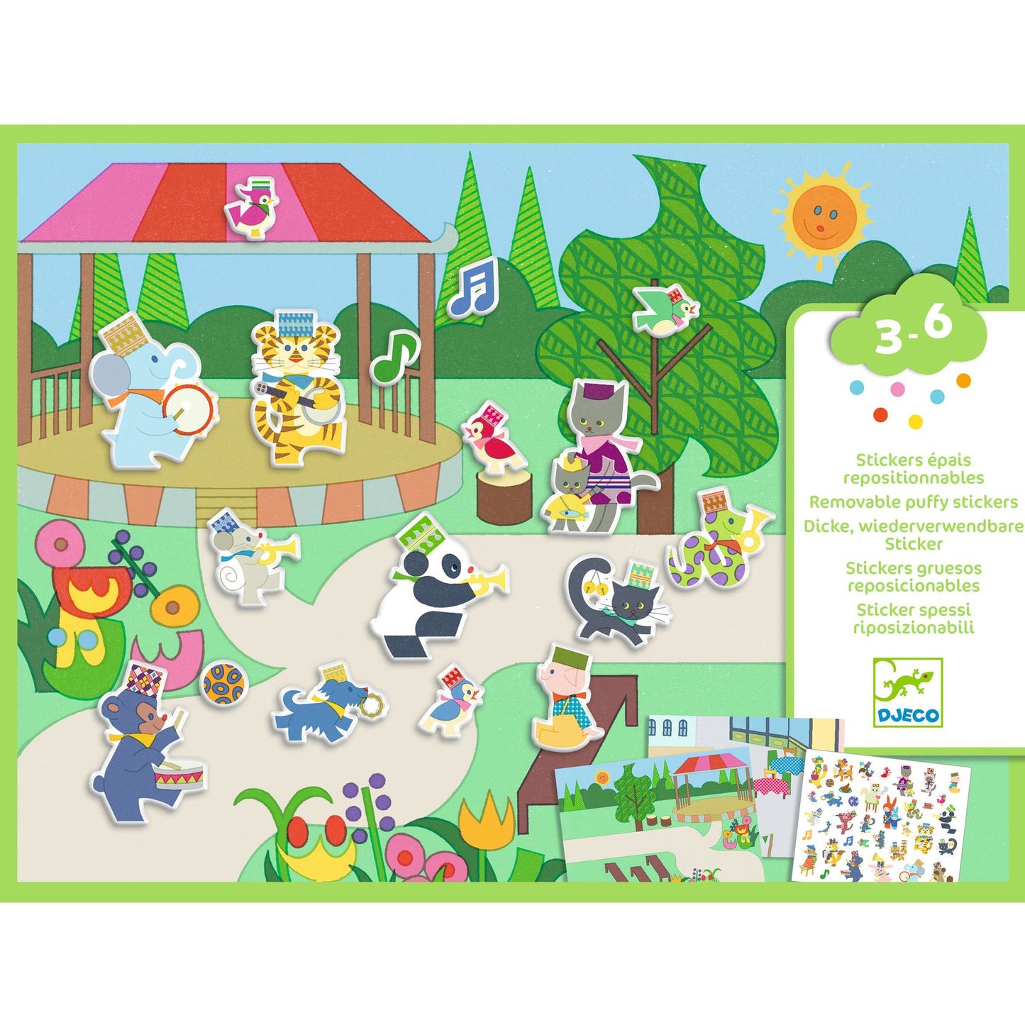 Autocolantes Reutilizáveis - Feira | Djeco