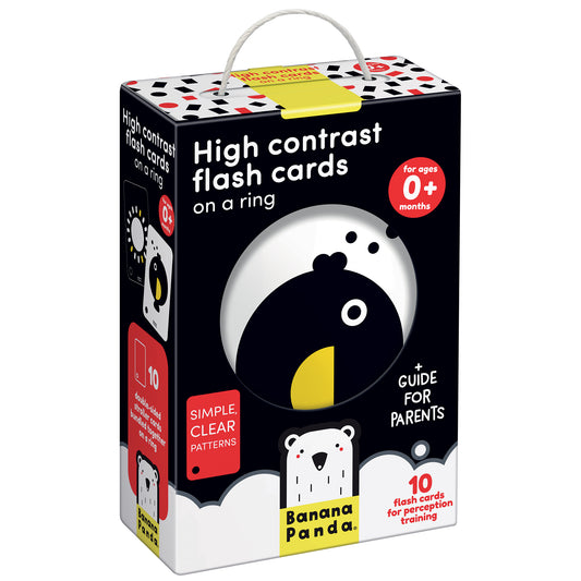 Flash Cards Alto Contraste em Anel para Bebé