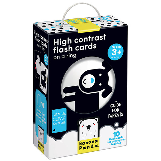 Flash Cards Alto Contraste em Anel para Bebé