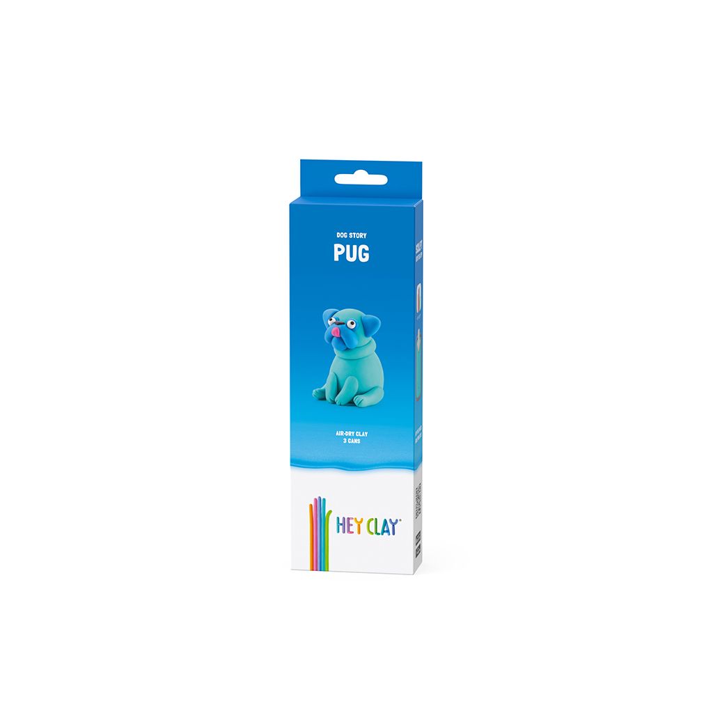 Massas de Modelar Dog Story - Pug | HEY CLAY