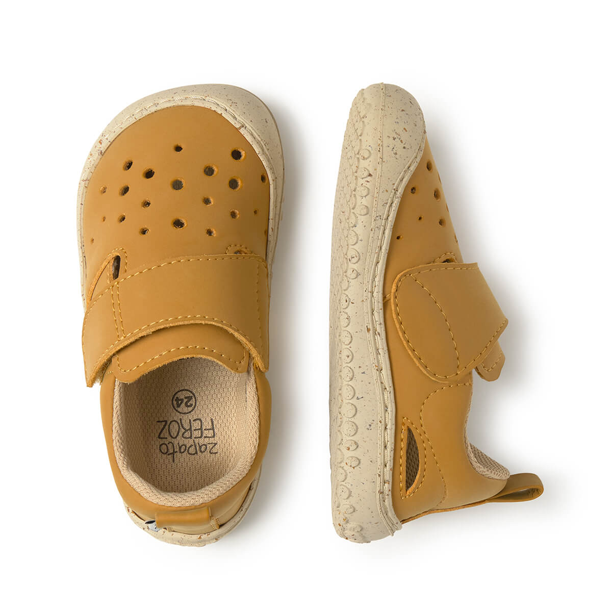 Sandálias Benisa Rocker SS26 - Mostarda | Zapato Feroz