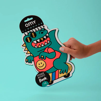 Super Livro de Autocolantes e Colorir - Dino | OMY