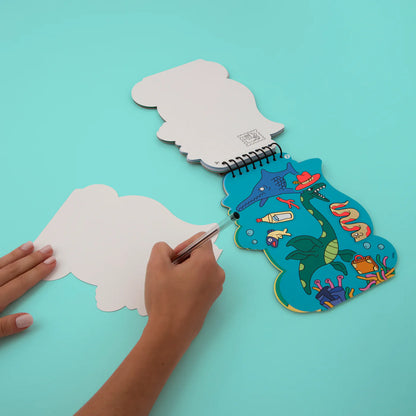 Super Livro de Autocolantes e Colorir - Dino | OMY