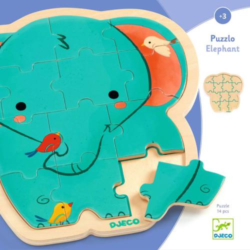 Puzzle de Madeira Elefante | Djeco