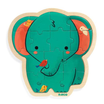 Puzzle de Madeira Elefante | Djeco