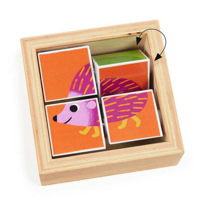 Puzzle Tournibist - Blocos de Madeira com Animais | Djeco