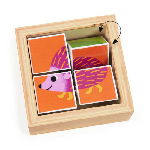 Puzzle Tournibist - Blocos de Madeira com Animais | Djeco