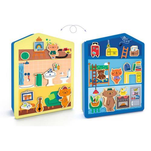 InZeHouse – Caixa de Metal com Imans de Madeira | Djeco