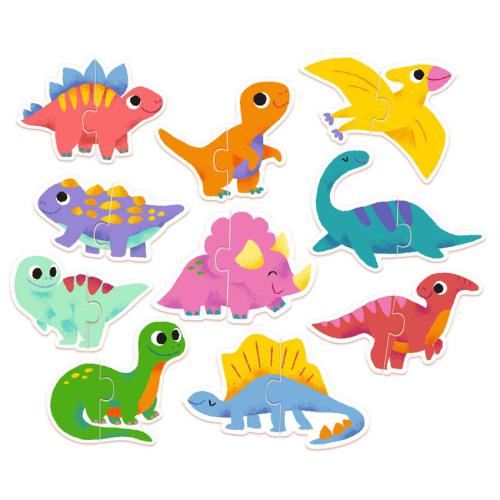 Puzzle Duo - Dinossauros | Djeco