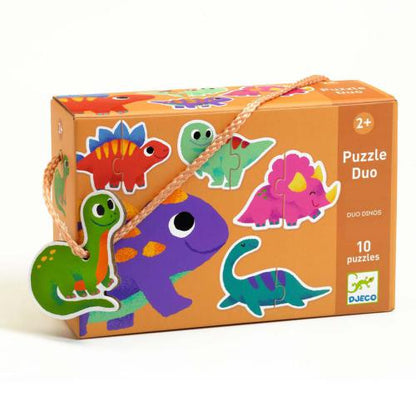 Puzzle Duo - Dinossauros | Djeco