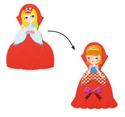 Criar Autocolantes com Textura - Adoro Princesas | Djeco