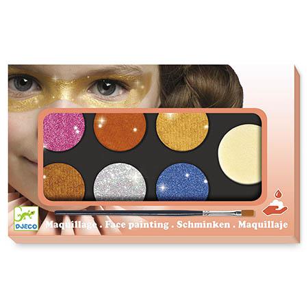 Pinturas Faciais - Paleta de 6 Cores Metallic | Djeco