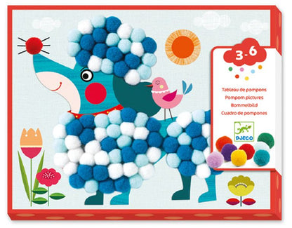 Cães Pompom - Atividade de Colagem | Djeco