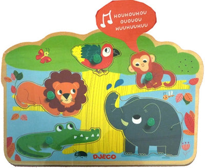Puzzle Sonoro de Animais - Baobab | Djeco