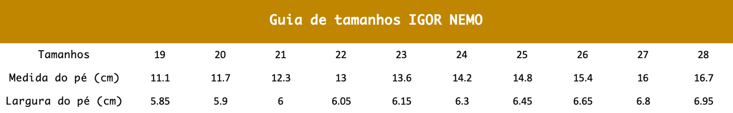 Sandálias Igor - Nemo Areia