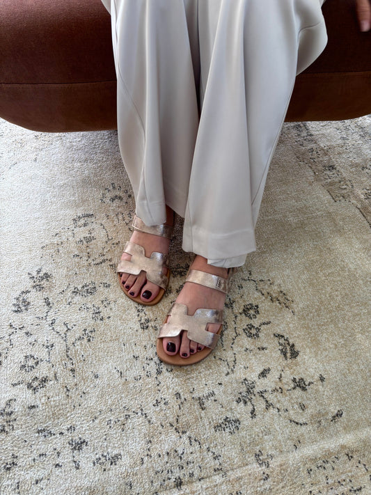 Sandálias Microstar Sabbia - Dourado | Coqueflex