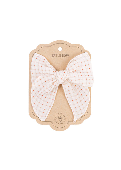 Gancho Cabelo com Laço - Organic Squares | Mrs. Ertha