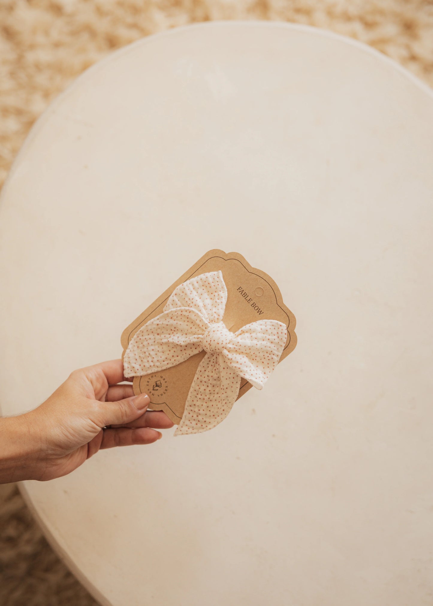 Gancho Cabelo com Laço - Unique Dots | Mrs. Ertha