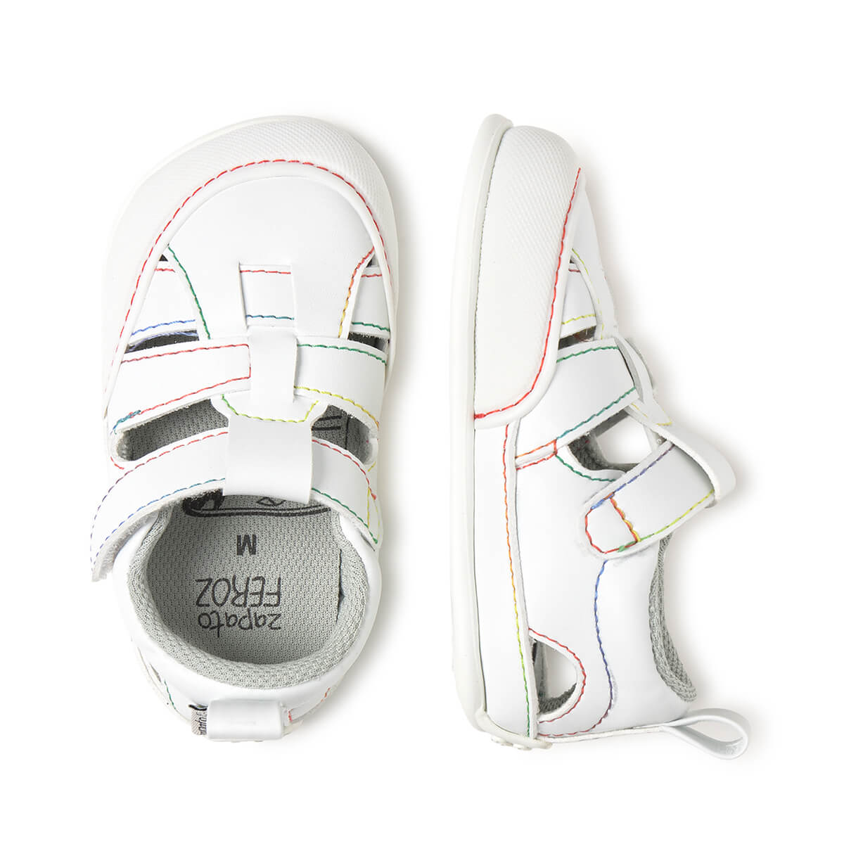 Sandálias Irta Feroz SS26 - Branco Multicolor | Zapato Feroz