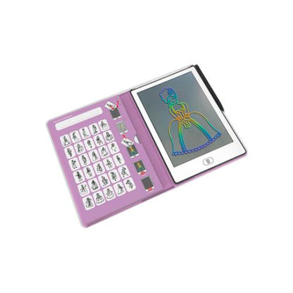 Tablet de Desenho C/ Ilustrações - Kidydraw Mini - Princesas