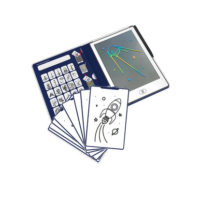 Tablet de Desenho C/ Ilustrações - Kidydraw Mini - Galáxia