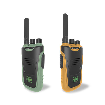 Walkie Talkie Kidytalk - Verde/Amarelo - Kidywolf