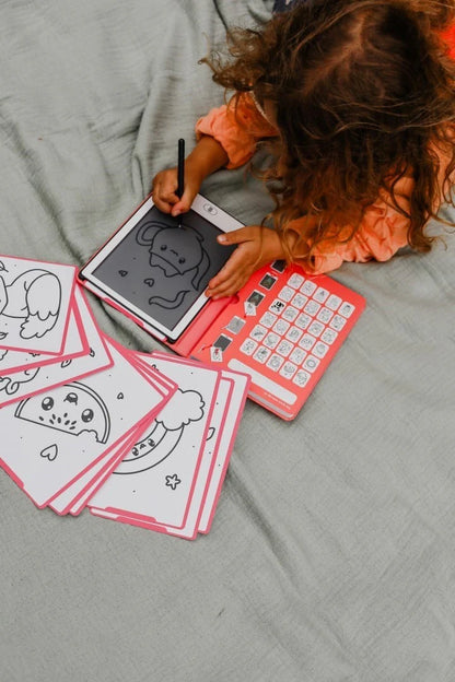 Tablet de Desenho C/ Ilustrações - Kidydraw Mini - Kawai