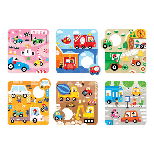 Puzzle - Match the Vehicles | Banana Panda