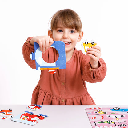 Puzzle - Match the Vehicles | Banana Panda