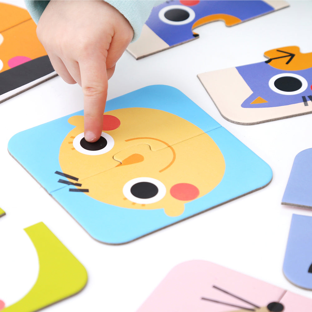 Puzzle On-the-Go - Halves Faces | Banana Panda