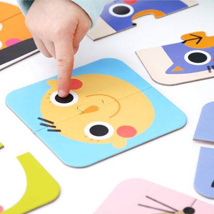 Puzzle On-the-Go - Halves Faces | Banana Panda